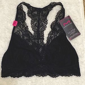 New!  Maidenform Racerback Lightly Lined For Shaping Lace Bralette   Size M